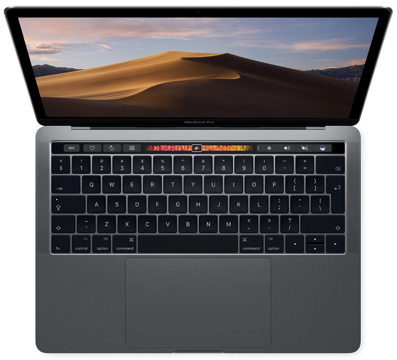 Macbook Pro 13" - Intel DualCore i7 3,5GHz - 16GB Ram - SSD 256GB - 2017 - Space Gray - Duits Toetsenbord